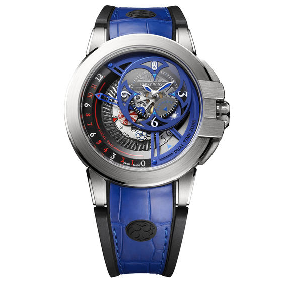 Replica Harry Winston OCEAN DUAL TIME RETROGRADE OCEATZ44WW015 watch